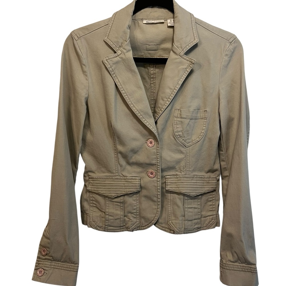 DKNY Women's Tan‎ Denim Blazer Jacket